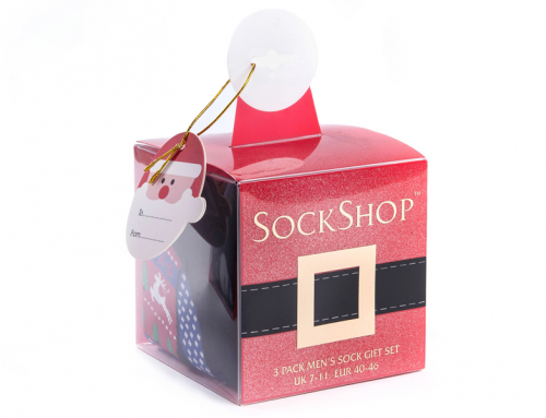 Packaging pour chaussettes édition spéciale Noël